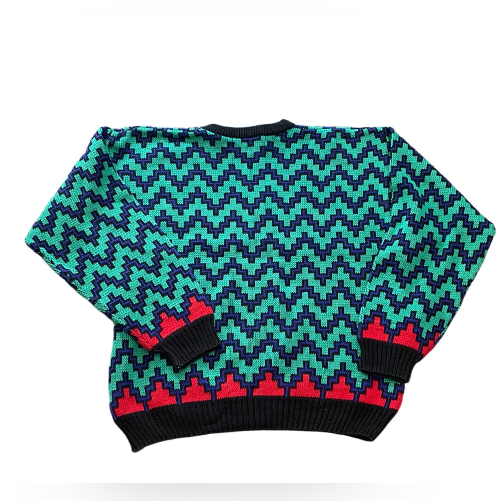 Vintage 90s Perry Ellis Sweater Men’s - Picture 2 of 7